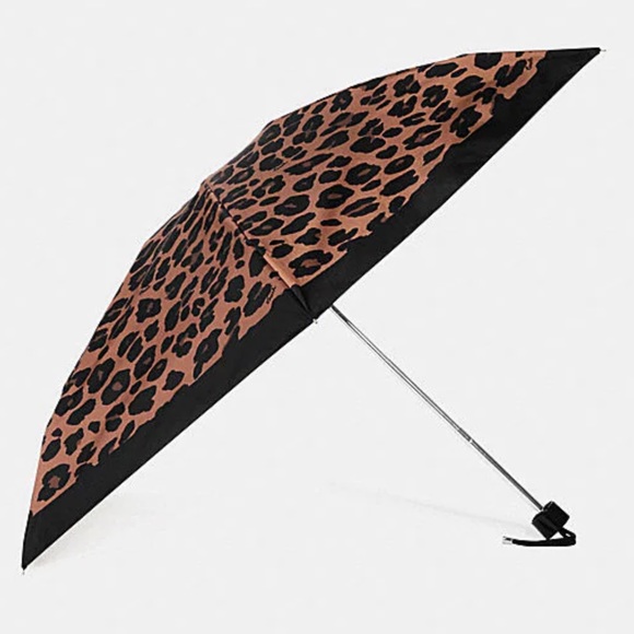 COACH UV PROTECTION UMBRELLA N LEOPARD PRINT - Picture 1 of 6